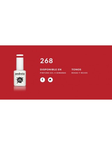 Esmalte Gel Andreia 4 Semanas Nº 268