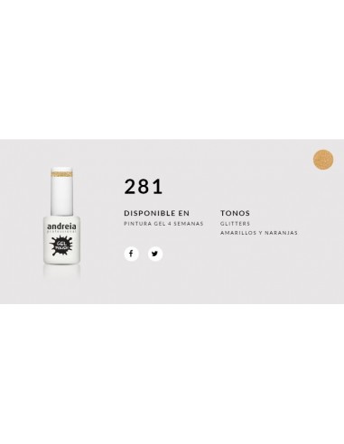 Esmalte Gel Andreia 4 Semanas Nº 281