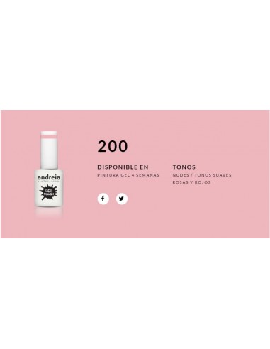 Esmalte Gel Andreia 4 Semanas Nº 200 