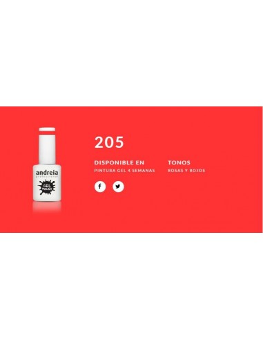 Esmalte Gel Andreia 4 Semanas Nº 205
