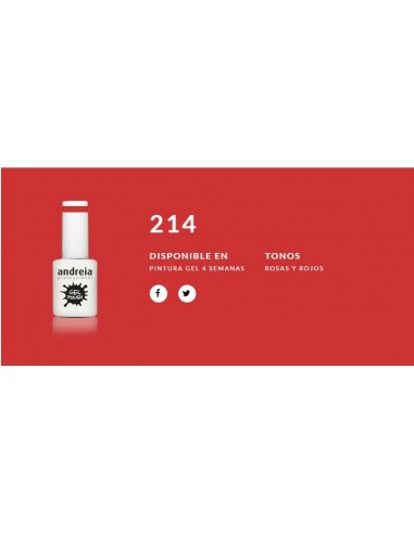 Esmalte Gel Andreia 4 Semanas Nº 214
