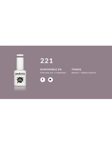 Esmalte Gel Andreia 4 Semanas Nº 221