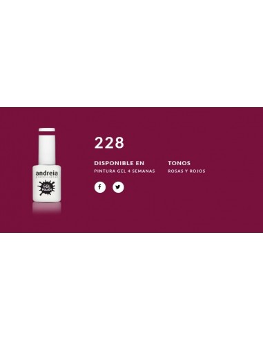 Esmalte Gel Andreia 4 Semanas Nº 228