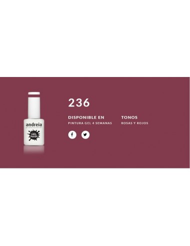 Esmalte Gel Andreia 4 Semanas Nº 236