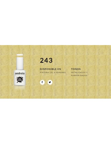 Esmalte Gel Andreia 4 Semanas Nº 243