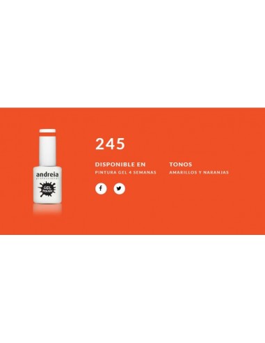Esmalte Gel Andreia 4 Semanas Nº 245